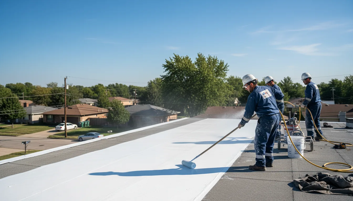 Commercial roof coating in Bloomingdale, MI near me